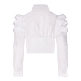 FUN & FUN camicia manica lunga tinta unita con cravatta Bianco per Bambina FJSH00449 BIANCO FUN & FUN 