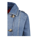 Max&Co. Cappotto Modell Trench Tinta Unita In Denim per Bambina MX0109X AZZURRO MAX&Co. 