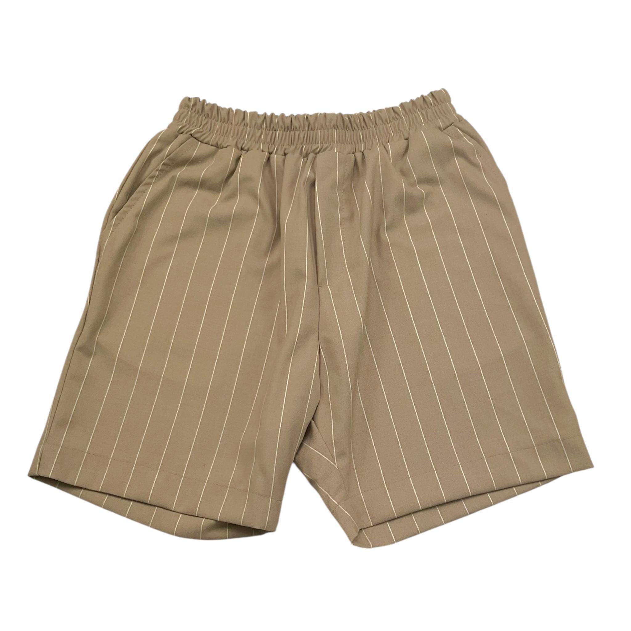 Mood_One Bermuda Tinta Unita con Fantasia A Righe per Bambino B3ELASTICO FANGO MOOD_ONE 