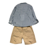 Barcellino Completo 2 Pezzi Camicia-Bermuda Multicolor Per Neonato