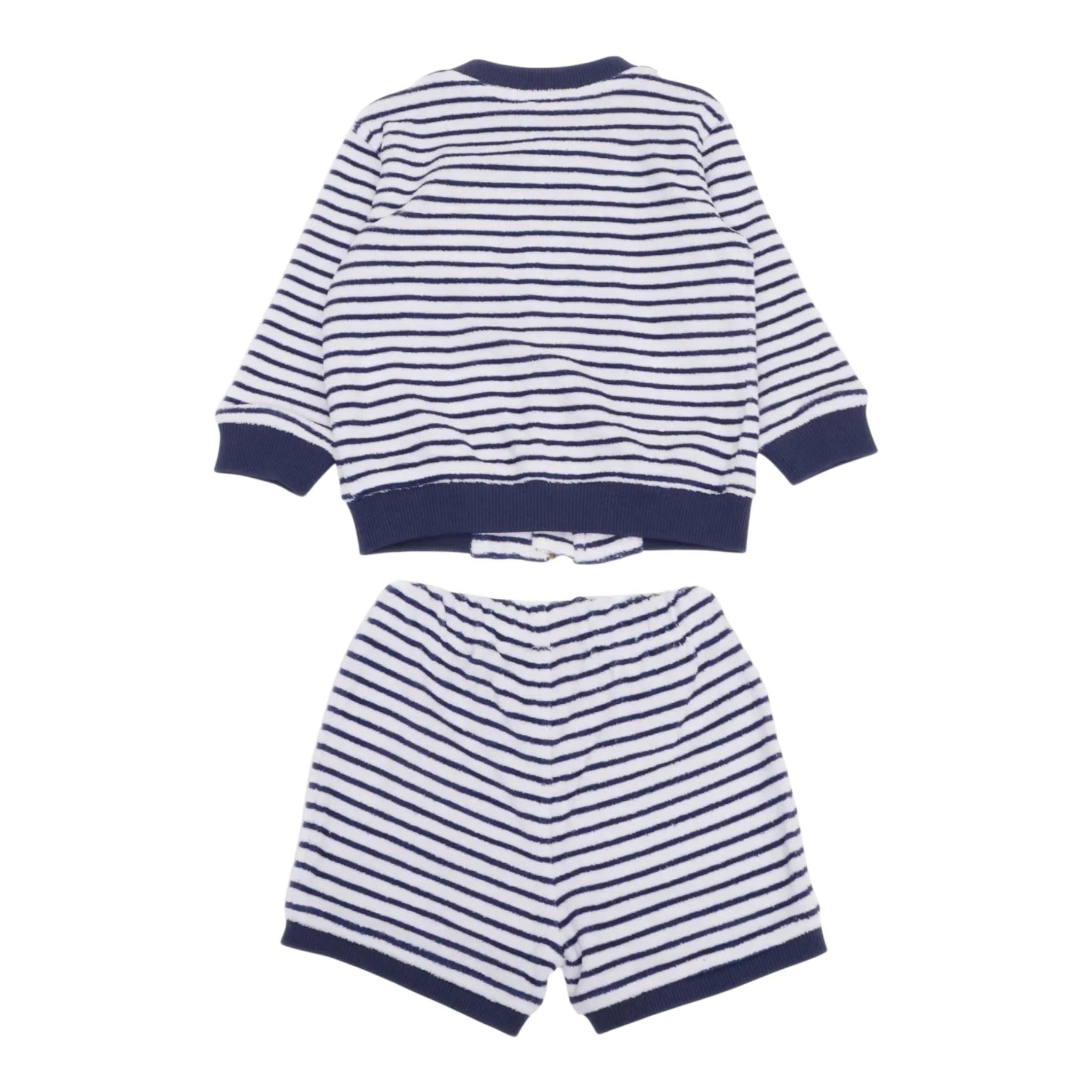 K-Way Completo 2 Pezzi Felpa-Bermuda per Neonato K4124WW BIANCO K-WAY 