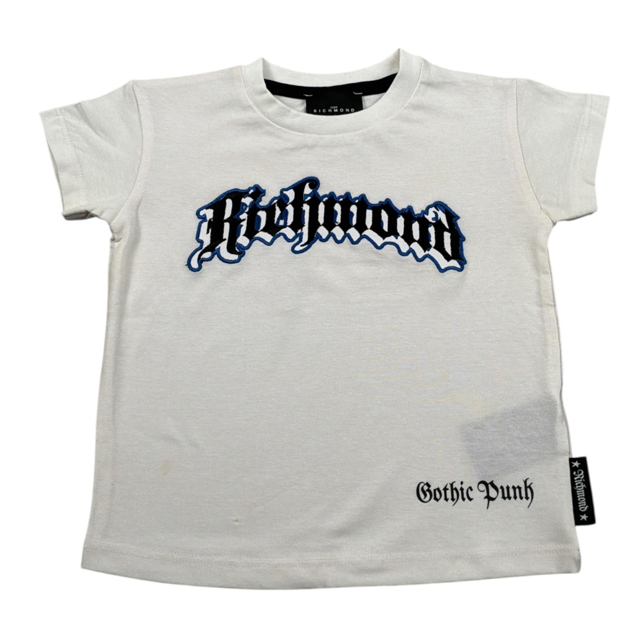 John Richmond T-Shirt Girocollo tinta unita con Stampe Bianco per Neonato RIP23074CF BIANCO JOHN RICHMOND 