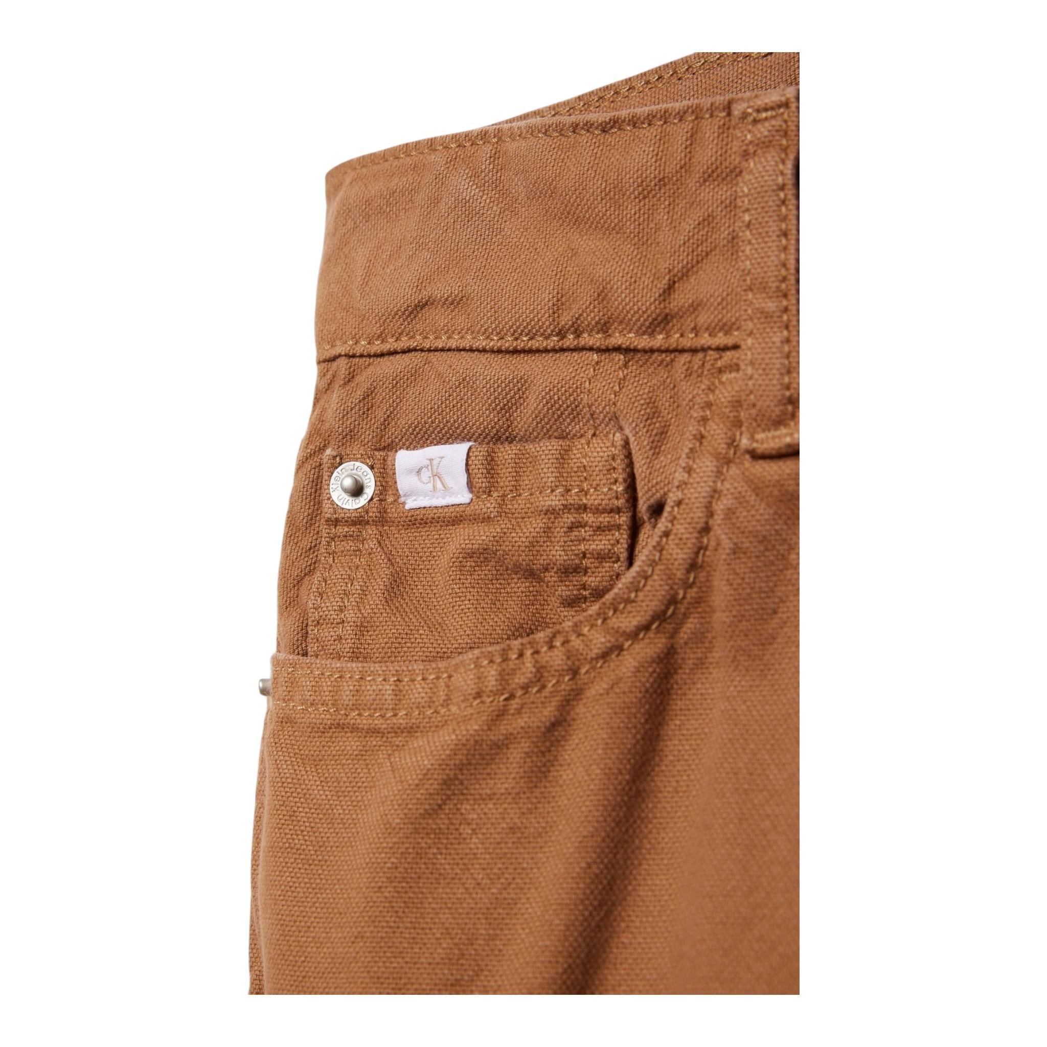 CALVIN KLEIN pantalone tinta unita modello cargo Biscotto per Bambino IB0IB01708 BISCOTTO CALVIN KLEIN 