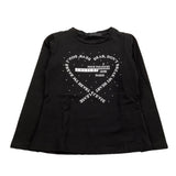FUN & FUN shirt girocollo tinta unita con stampe in contrasto Nero per Neonata FNBTS12589X NERO FUN & FUN 