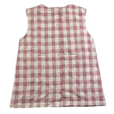 Babe & Tess Camicia Giromanica Fantasia Quadri Bianco/Rosa Per Bambina