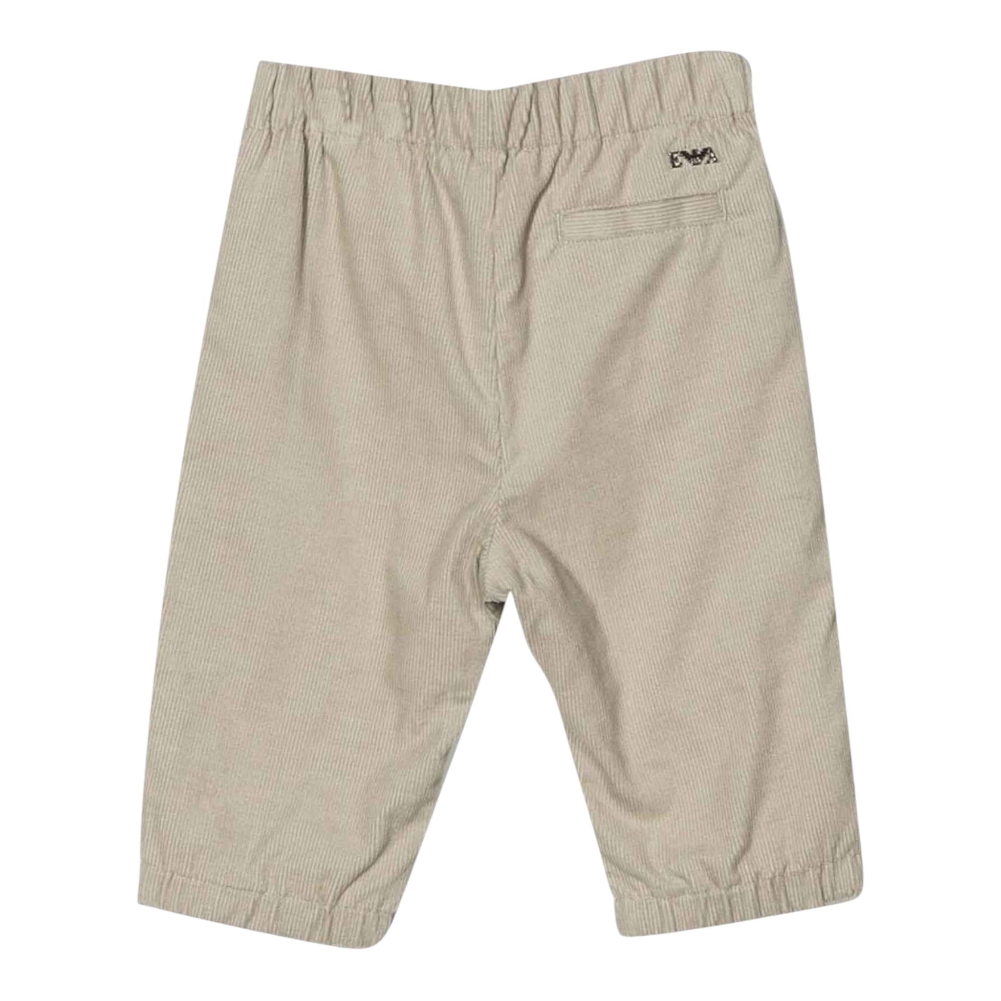 EMPORIO ARMANI pantalone tinta unita con elastico in vita Sabbia per Neonato 6LHPBL SABBIA EMPORIO ARMANI 