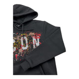 ICON felpa chiusa con cappuccio tinta unita con logo Nero per Bambino IBSW00335 NERO ICON 