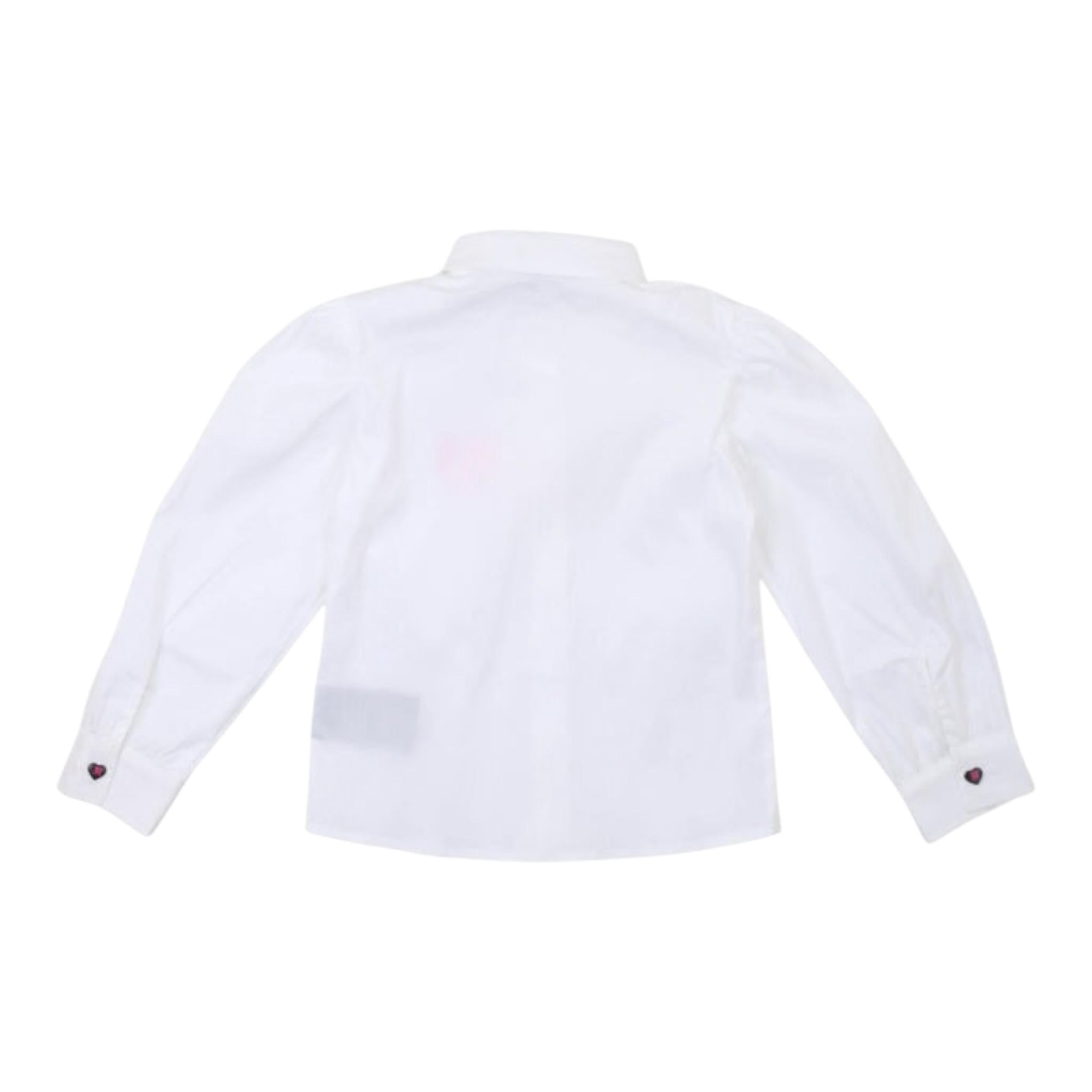 John Richmond Camicia Manica Lunga tinta unita con Logo Bianco per Neonata RIP24050CA BIANCO JOHN RICHMOND 