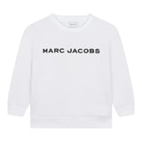 MARC JACOBS felpa girocollo tinta unita con stampa Bianco per Neonato W60319N BIANCO MARC JACOBS 