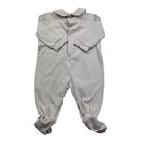 Isabel & Martinez Tutina Manica Lunga Tinta Unita con Ricami per Neonata IM25N451 BEIGE ISABEL & MARTINEZ 