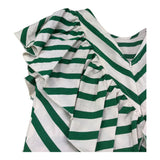 Monnalisa Abito Mezza Manica Fantasia A Righe per Bambina 177903 VERDE MONNALISA 