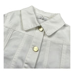 M+E' Giubbino In Denim Tinta Unita per Bambina UE1694 BIANCO M+E' 