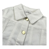 M+E' Giubbino In Denim Tinta Unita per Bambina UE1694 BIANCO M+E' 