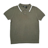 Never Too Polo Mezza Manica tinta unita Verde per Bambino NT2371B VERDE NEVER TOO 