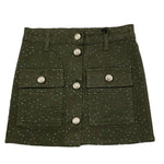 JOHN RICHMOND gonna in denim tinta unita brillantinata Verde per Bambina RGA2514GO VERDE JOHN RICHMOND 