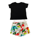 Msgm Completo T-Shirt-Bermuda Multicolor Nero Per Neonato