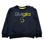 Siviglia Felpa Chiusa Girocollo Tinta Unita con Stampa per Bambino SVNST17294J BLU SIVIGLIA 
