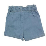 Carre'Ment Beau Short In Denim Tinta Unita Azzurro Per Bambino