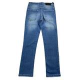 Shako' Jeans Tinta Unita Con Girovita Regolabile Azzurro Per Bambino