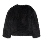 BOBOLI pelliccia tinta unita con bottoni Nero per Bambina 45154 NERO BOBOLI 
