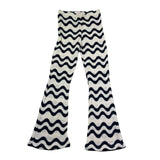 Saint Barth Pantalone Multifantasia Modello Palazzo per Bambina GWENDAXX BLU SAINT BARTH 