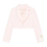 Elisabetta Franchi Giacca Tinta Unita Modello Crop per Bambina EFGCM64 ROSA ELISABETTA FRANCHI 