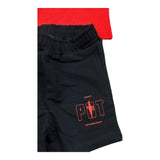 Cesare Paciotti Completo 2 Pezzi T-Shirt-Bermuda per Neonato CMP5114B NERO/ROSSO CESARE PACIOTTI 