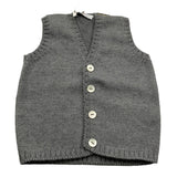COLIBRI gilet tinta unita in maglia Grigio per Neonato 9MGILET GRIGIO COLIBRI 