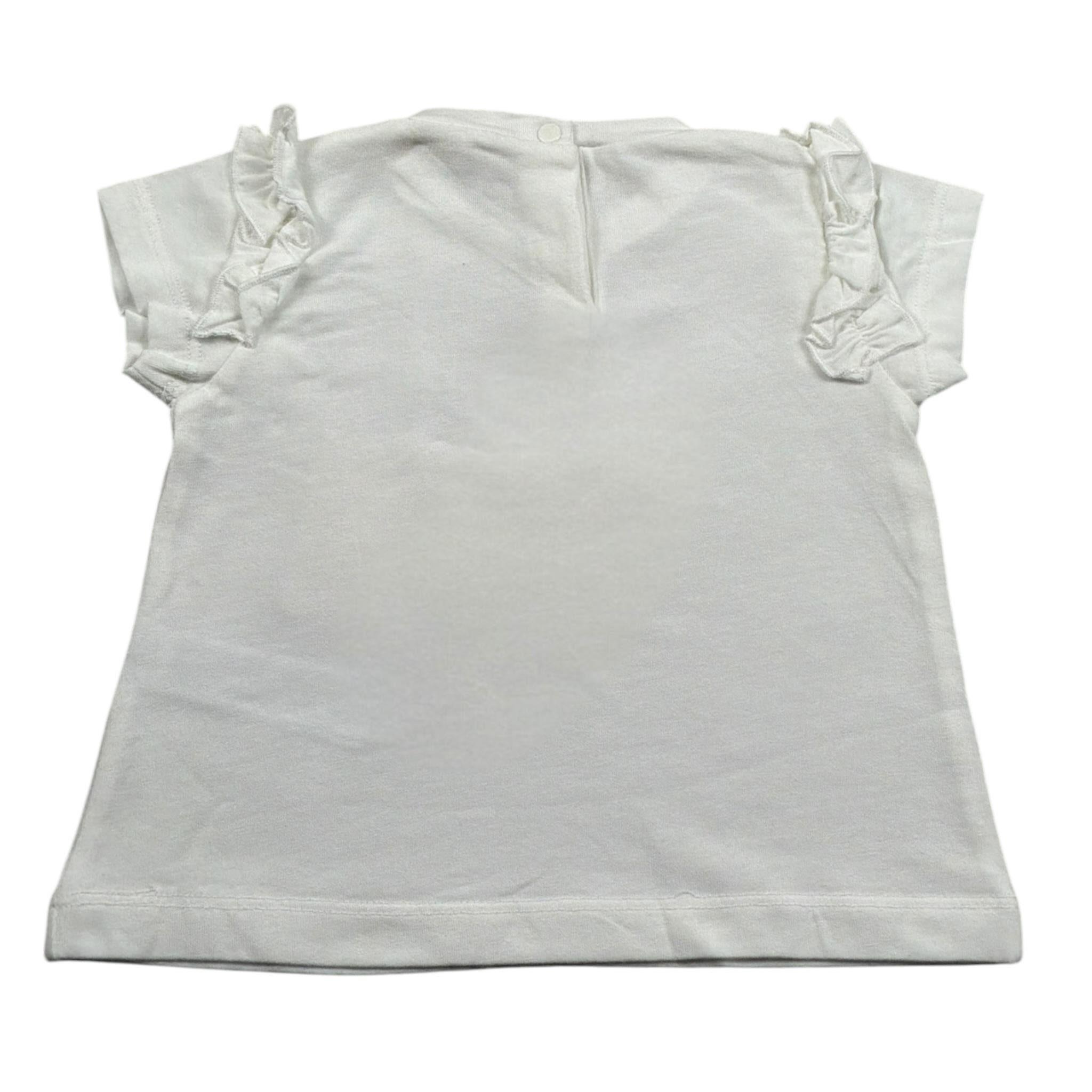 Liu Jo T-Shirt Girocollo tinta unita con Stampa Bianco per Neonata HA4078 BIANCO LIU JO 