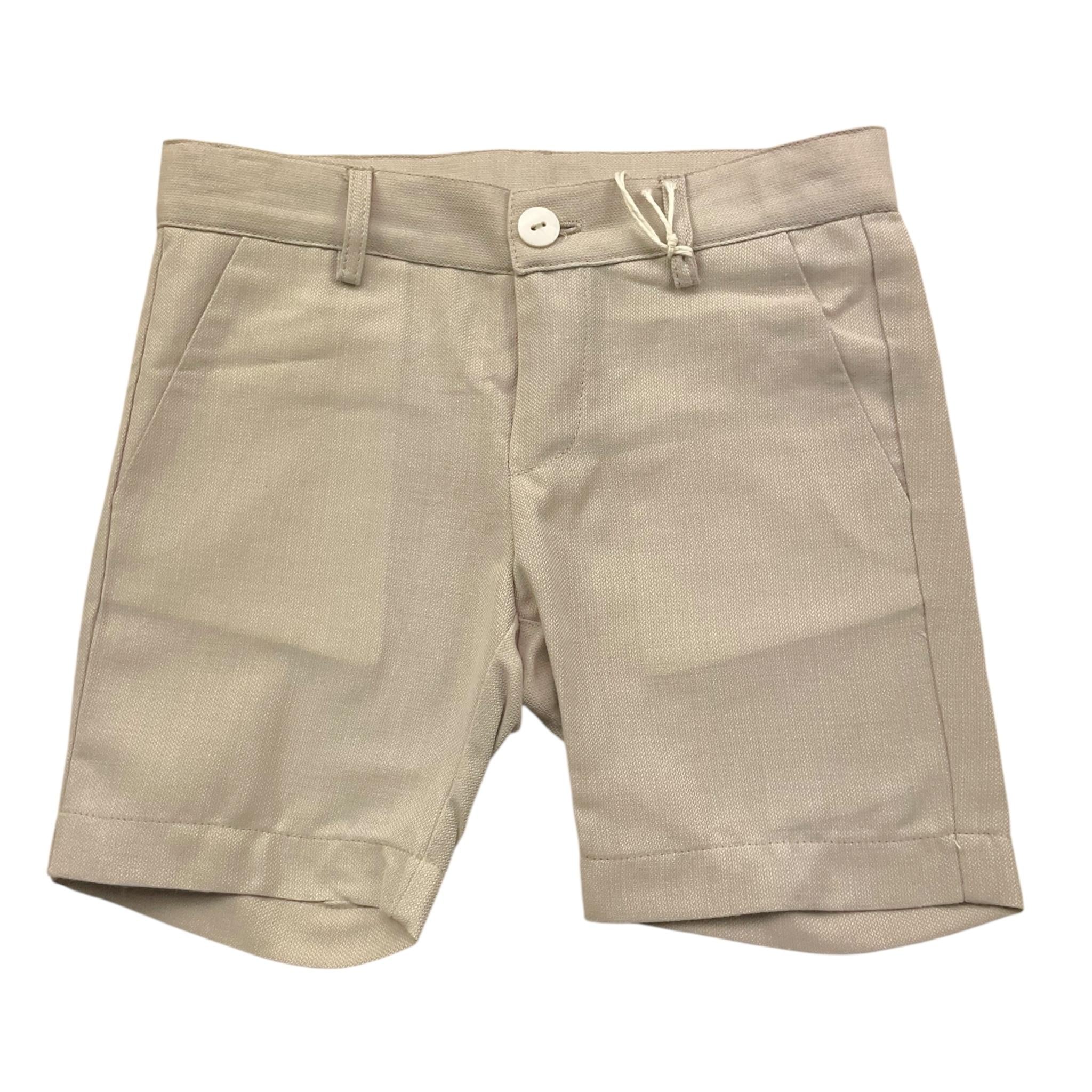 Little Bear Bermuda Tinta Unita con Girovita Regolabile per Neonato 8213 SABBIA LITTLE BEAR 