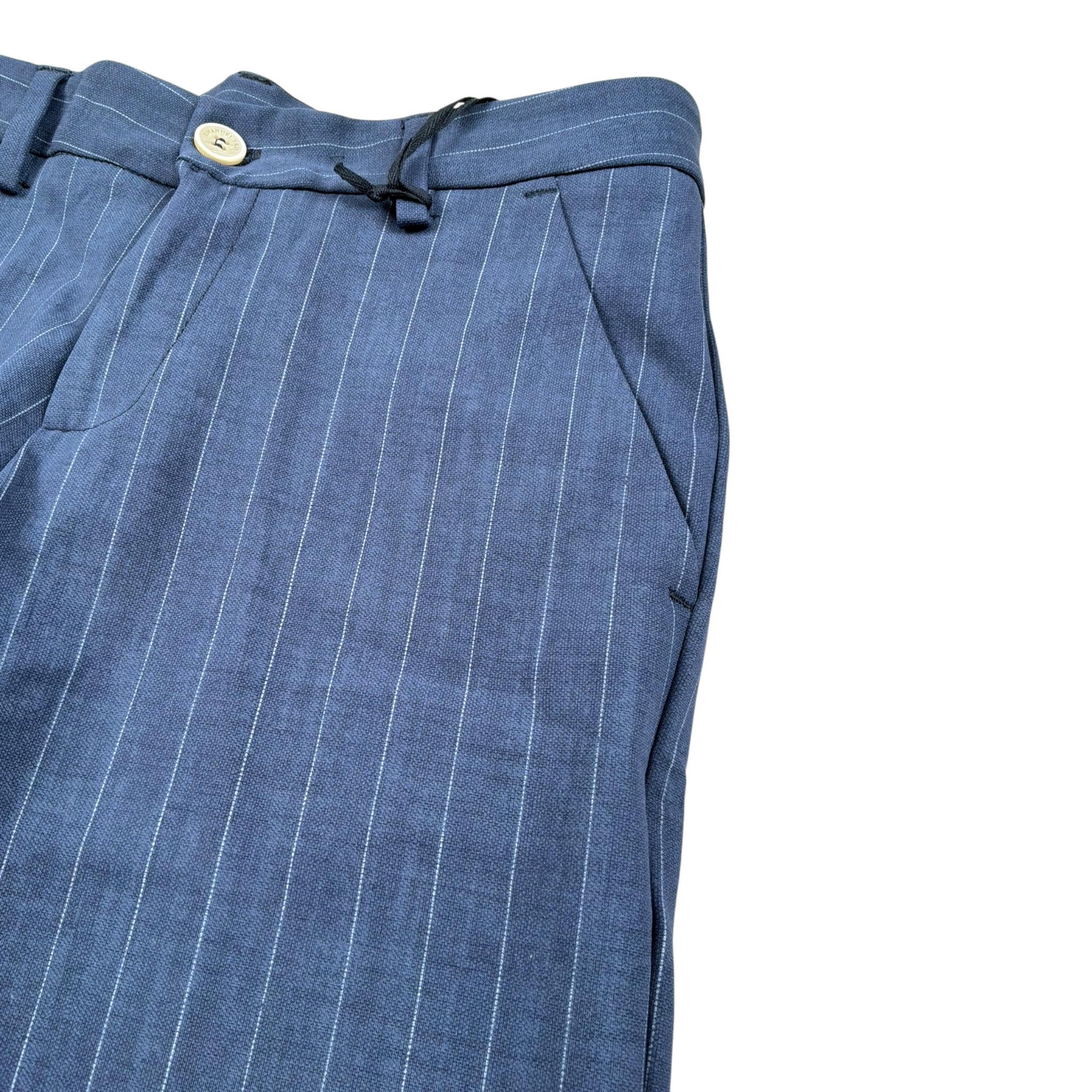 Emanuel Pris Bermuda In Denim Tinta Unita con Girovita Regolabile per Bambino EBM5113R BLU EMANUEL PRIS 