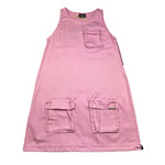 Disclaimer Abito Giromanica Tinta Unita con Tasche per Bambina 25EDK58566 ROSA DISCLAIMER 