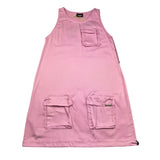 Disclaimer Abito Giromanica Tinta Unita con Tasche per Bambina 25EDK58566 ROSA DISCLAIMER 