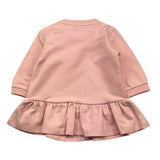 MOSCHINO abito girocollo tinta unita con stamoa Rosa per Neonata MAV0BK ROSA MOSCHINO 