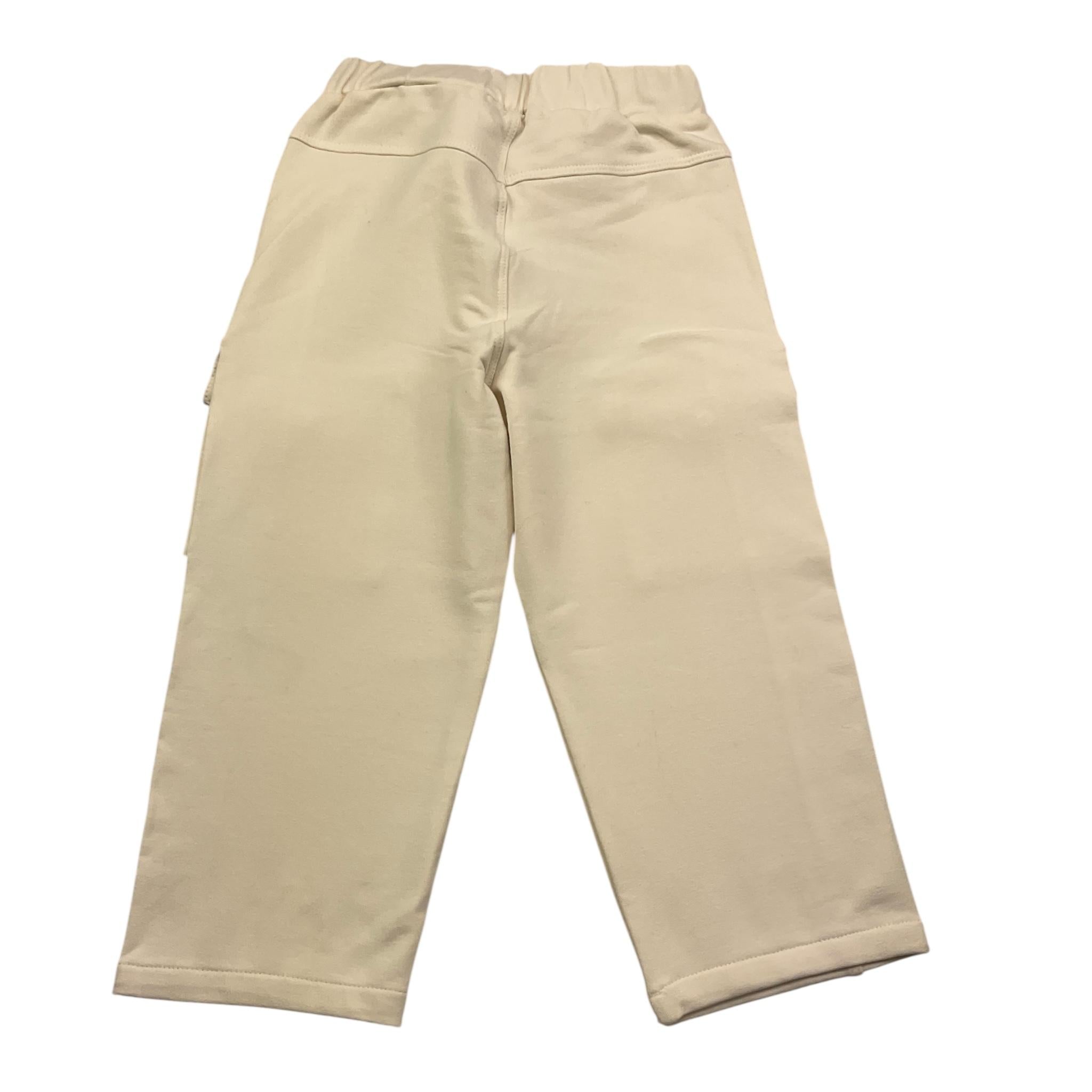 MSGM pantalone tuta tinta unita cn tasconi Panna per Neonato F4MSNBF265 PANNA MSGM 