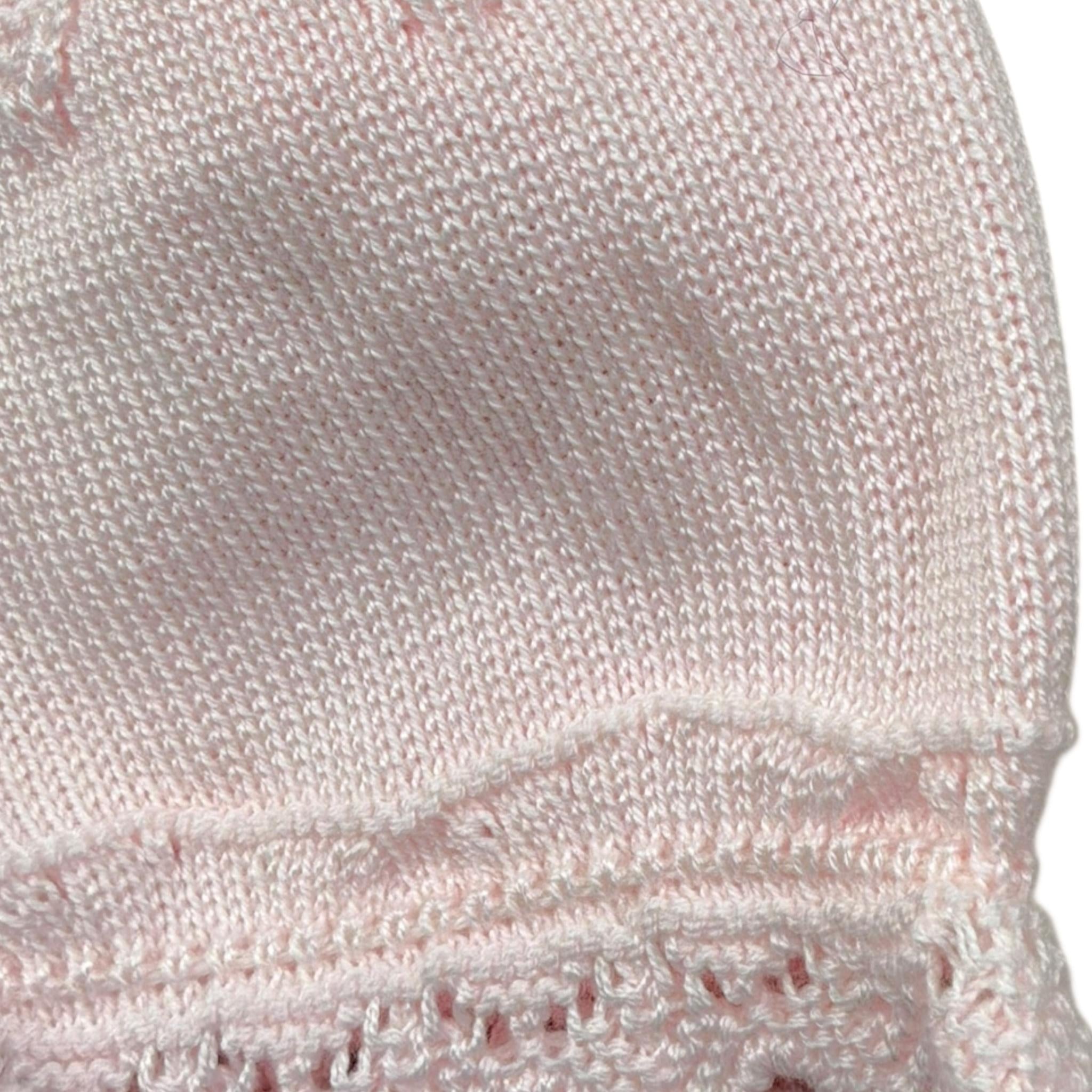 Mac Ilusio'N Cappello Tinta Unita con Ricami per Neonata G031 ROSA MAC ILUSIO'N 