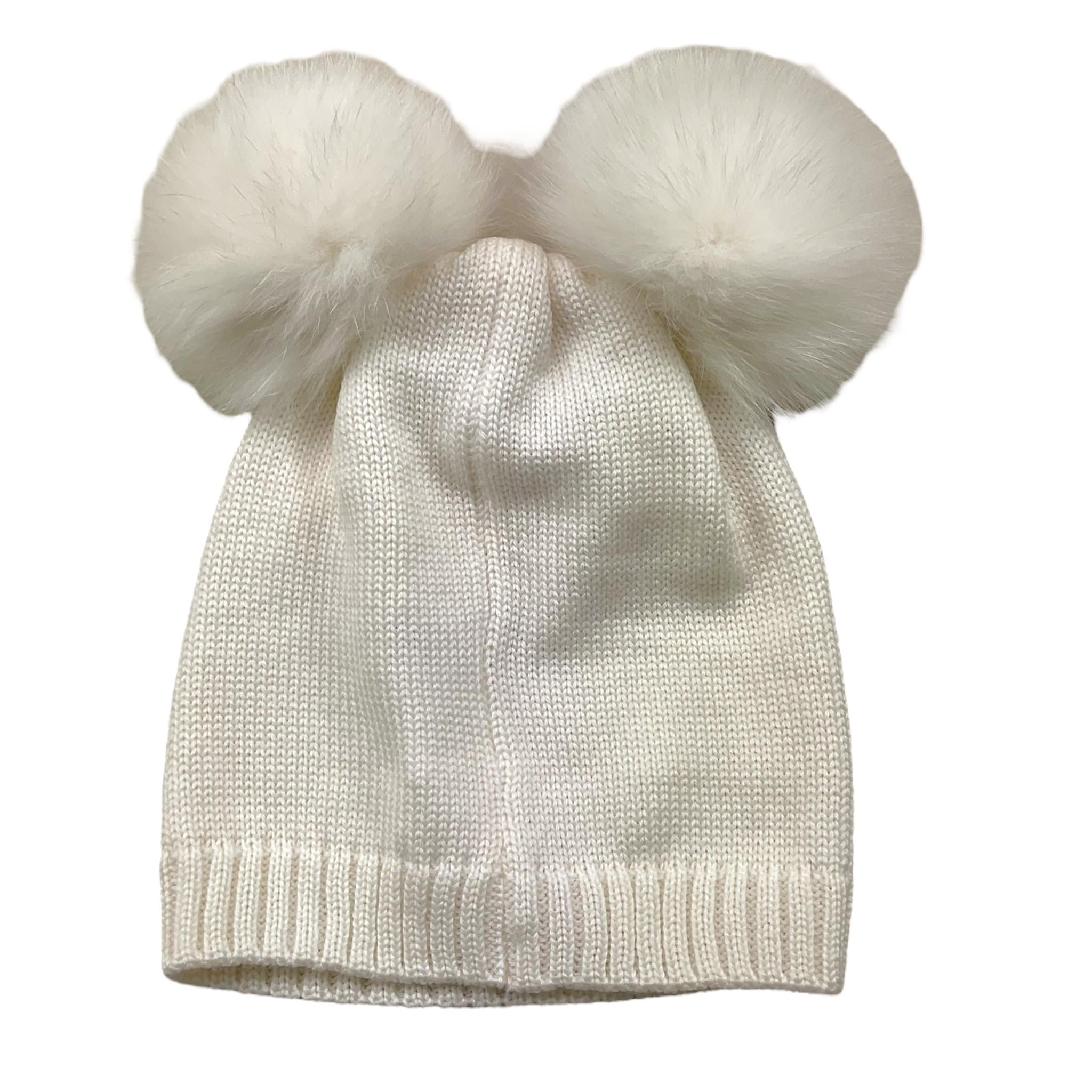 BABY LORD cappello tinta unita con pon pon Panna per Bambina 616 PANNA BABY LORD 