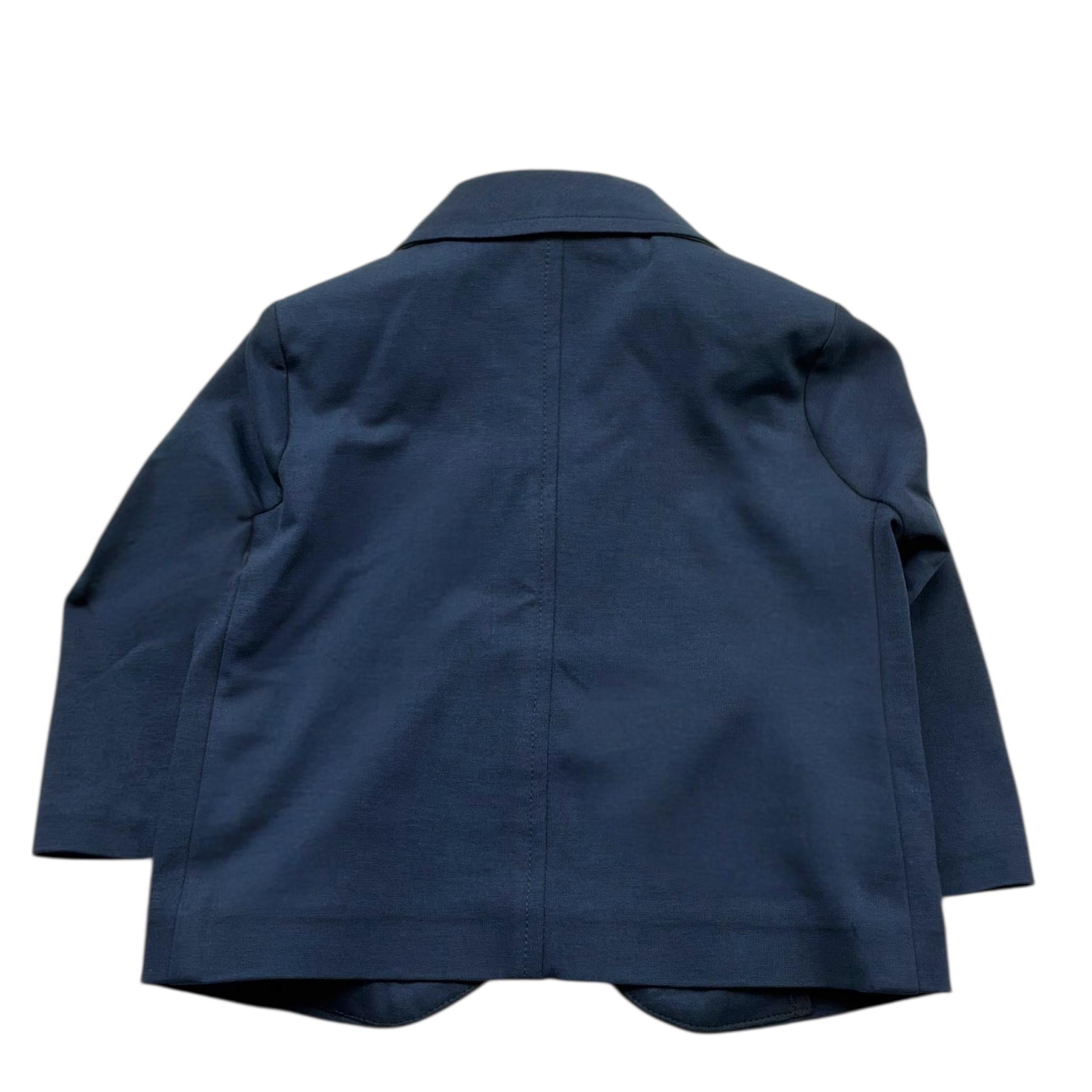 Le Bebe' Giacca Tinta Unita con Bottoni per Neonato LBB5412 BLU LE BEBE' 