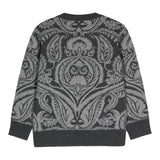 ETRO maglia tinta unita con fantasia Grigio per Bambino GV9P50 GRIGIO ETRO 