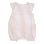 Tommy Hilfiger Pagliaccetto Tinta Unita con Fantasia Quadri per Neonata KN0KN0 ROSA TOMMY HILFIGER 