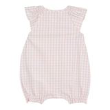 Tommy Hilfiger Pagliaccetto Tinta Unita con Fantasia Quadri per Neonata KN0KN0 ROSA TOMMY HILFIGER 