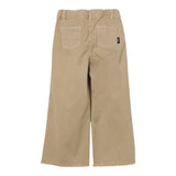 Aspesi Pantalone Mod Palazzo Tinta Unita Con Girovita Regolabile Beige Per Bambina