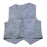 Manuel & Frank Gilet Tinta Unita con Fantasia A Righe per Neonato MF5165I BIANCO/AZZURRO MANUEL & FRANK 