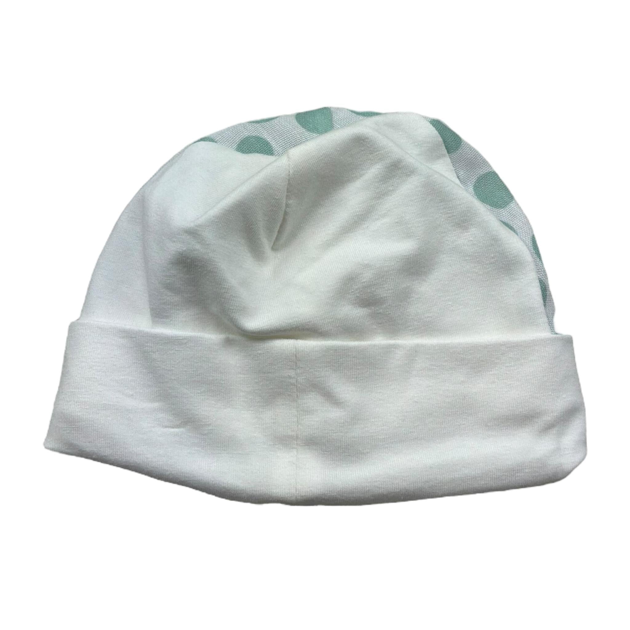 I Delfi Cappello Tinta Unita con Ricami per Neonata 25P5144 BIANCO I DELFI 