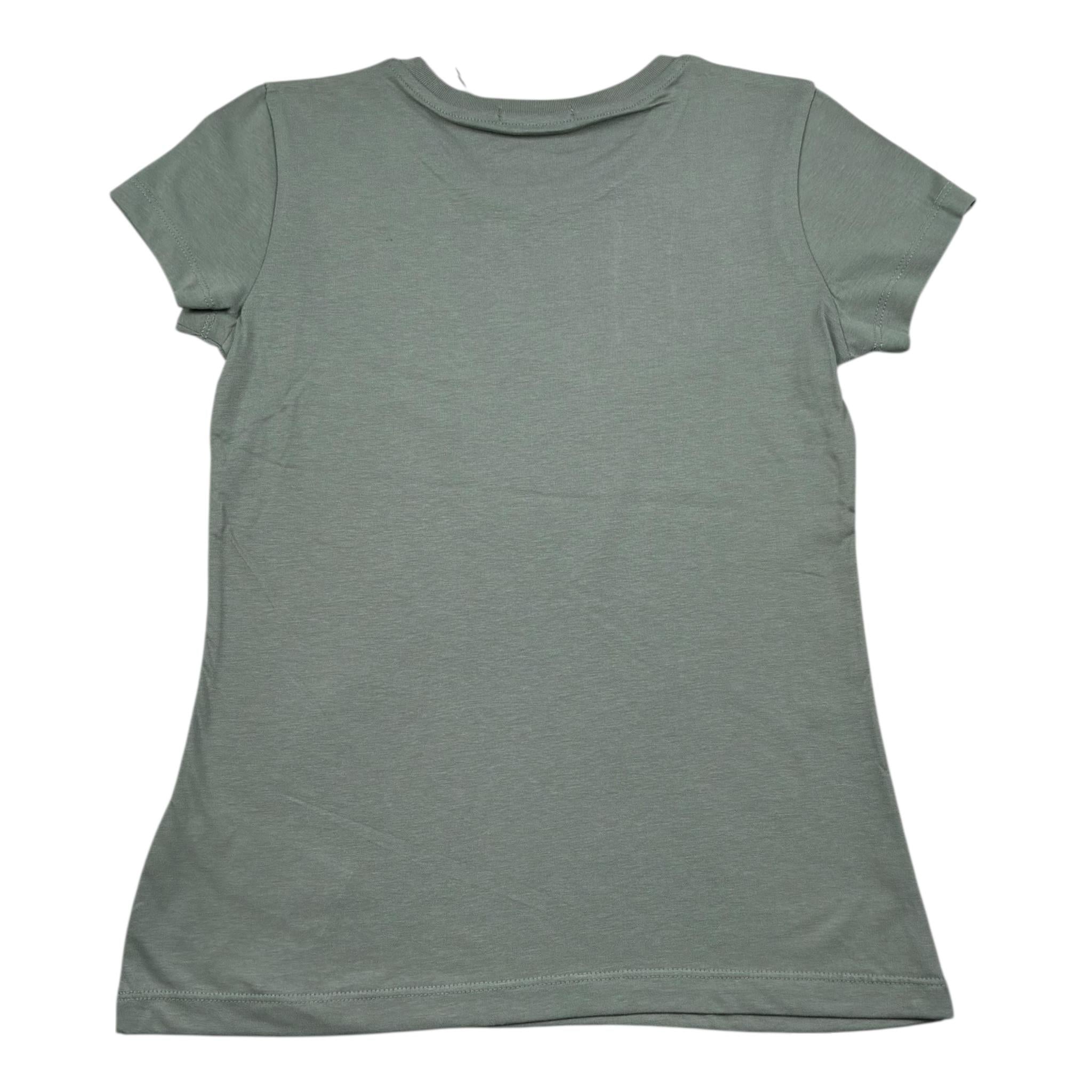 Calvin Klein T-Shirt Girocollo Tinta Unita con Stampa per Bambino IG0IG014700XX VERDE CALVIN KLEIN 