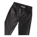 SARABANDA pantalone modello a zampa tinta unita in ecopelle Nero per Bambina A761 NERO SARABANDA 