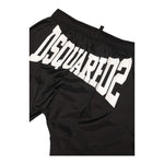 Dsquared2 Costume Tinta Unita Modello Bermuda con Stampa per Bambino DQ0271 NERO DSQUARED2 