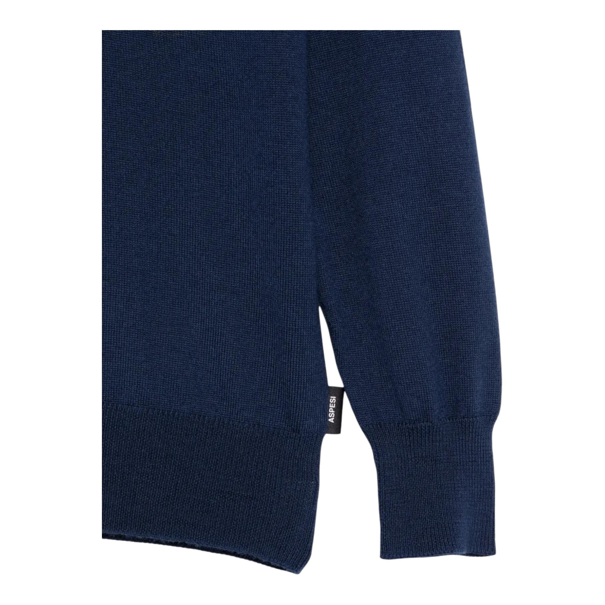 ASPESI maglia collo alto tinta unita Blu per Bambino F24032MAEM908 BLU ASPESI 