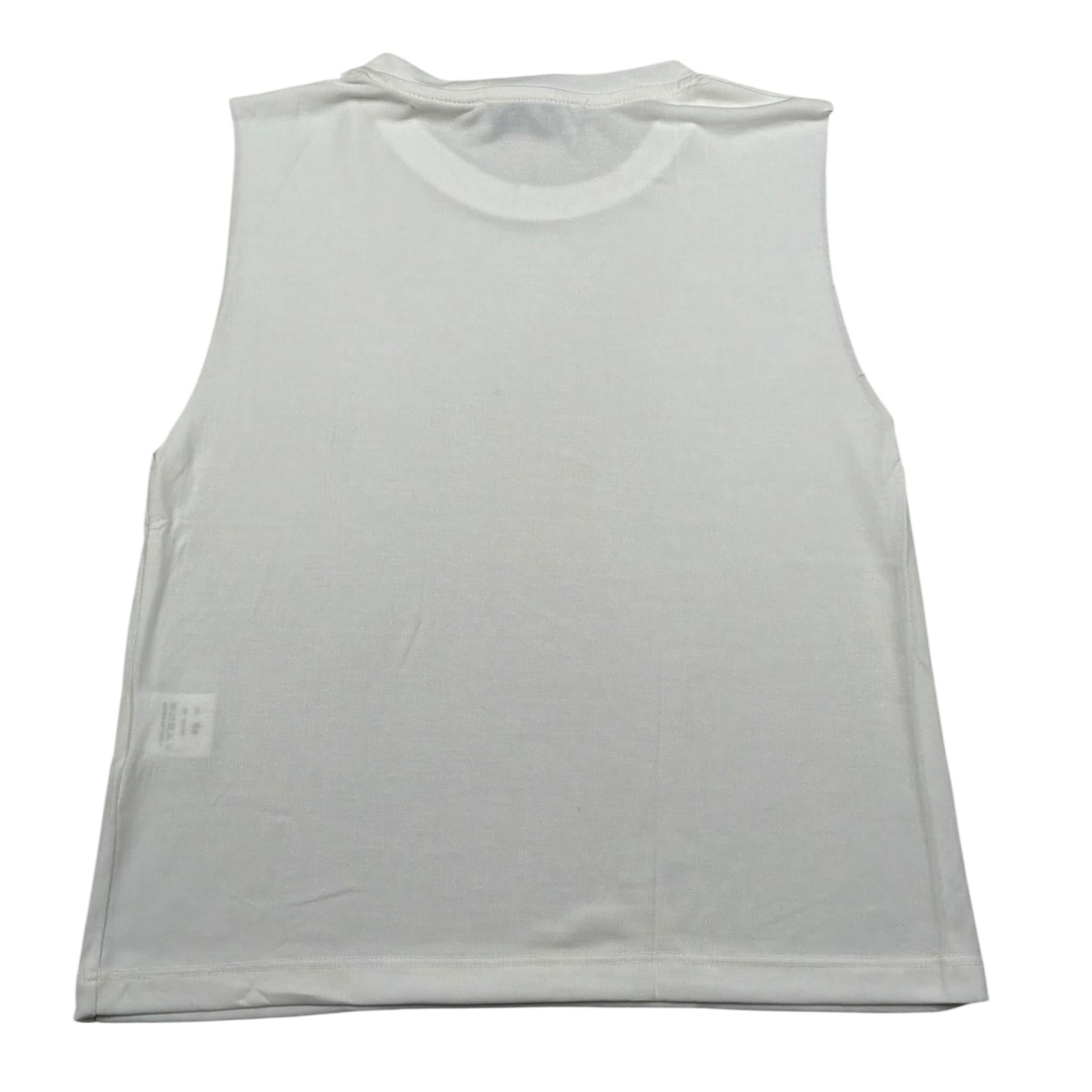 Numbers Canotta Girocollo Tinta Unita per Bambino CAN01 BIANCO NUMBERS 