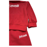 Just Cavalli Completo 2 Pezzi Felpa-Pantalone Tinta Unita per Bambino JGP26012CF ROSSO JUST CAVALLI 